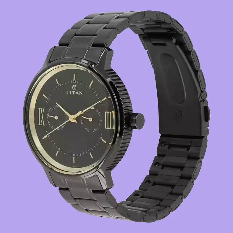 Titan Regalia Baron Black Dial Analog Men's Watch- 1743NM01